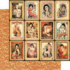 Graphic 45 - Bird Song Collection - 12 x 12 Double Sided Paper - Shanghai Girls