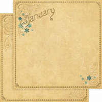 Graphic 45 - Place in Time Collection - 12 x 12 Double Sided Paper - January Foundation