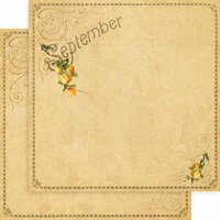 Graphic 45 - Place in Time Collection - 12 x 12 Double Sided Paper - September Foundation