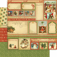 Graphic 45 - Place in Time Collection - 12 x 12 Double Sided Paper - December Cut-Aparts
