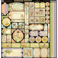 Graphic 45 - Secret Garden Collection - 12 x 12 Cardstock Stickers