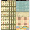Graphic 45 - Secret Garden Collection - 12 x 12 Cardstock Alphabet Stickers