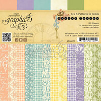 Graphic 45 - Secret Garden Collection - 6 x 6 Patterns and Solids Paper Pad