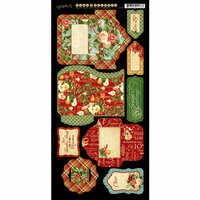 Graphic 45 - Twelve Days of Christmas Collection - Cardstock Tags and Pockets