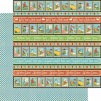 Graphic 45 - Mother Goose Collection - 12 x 12 Double Sided Paper - Playful Postage