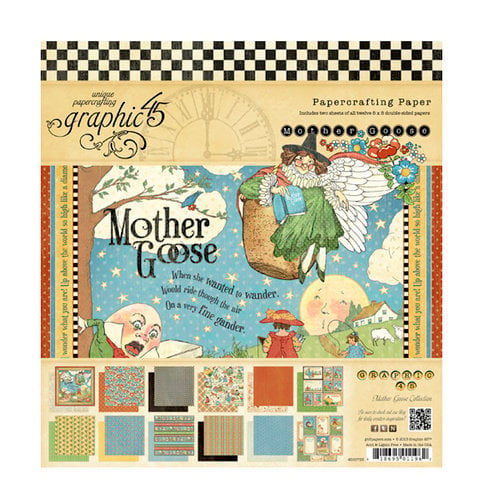 Graphic 45 - Mother Goose Collection - 8 x 8 Paper Pad