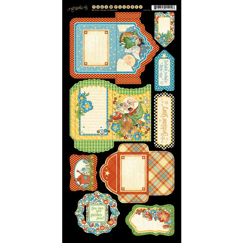 Graphic 45 - Mother Goose Collection - Cardstock Tags and Pockets