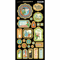 Graphic 45 - Mother Goose Collection - Die Cut Chipboard Tags - One