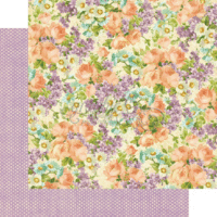 Graphic 45 - Sweet Sentiments Collection - 12 x 12 Double Sided Paper - Perfect Petals