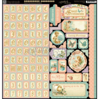 Graphic 45 - Sweet Sentiments Collection - 12 x 12 Cardstock Stickers