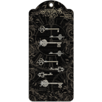 Graphic 45 - Staples Collection - Shabby Chic - Ornate Metal Keys