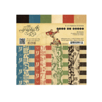 Graphic 45 - Good Ol Sport Collection - 6 x 6 Patterns and Solids Paper Pad