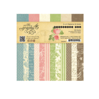 Graphic 45 - Botanical Tea Collection - 6 x 6 Patterns and Solids Paper Pad