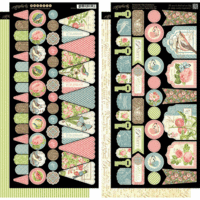 Graphic 45 - Botanical Tea Collection - Cardstock Banners