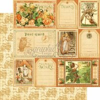 Graphic 45 - An Eerie Tale Collection - Halloween - 12 x 12 Double Sided Paper - Fanciful Fable