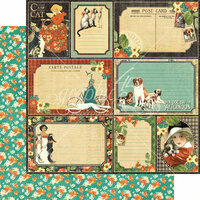 Graphic 45 - Raining Cats and Dogs Collection - 12 x 12 Double Sided Paper - Four-legged Friend