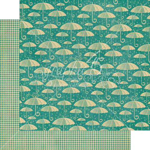 Graphic 45 - Raining Cats and Dogs Collection - 12 x 12 Double Sided Paper - Check it Out