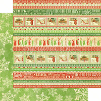 Graphic 45 - Twas the Night Before Christmas Collection - 12 x 12 Double Sided Paper - Ho Ho Ho