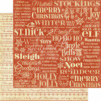 Graphic 45 - Twas the Night Before Christmas Collection - 12 x 12 Double Sided Paper - Merry Mistletoe