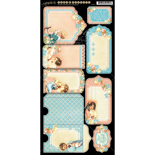 Graphic 45 - Precious Memories Collection - Cardstock Tags and Pockets