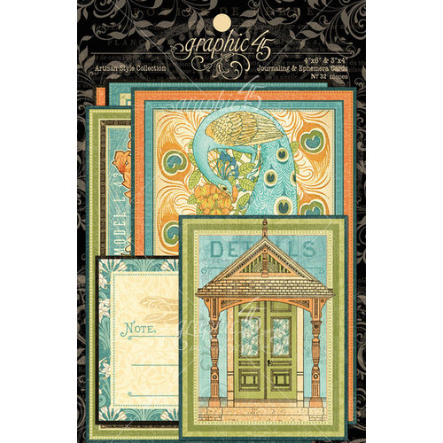 Graphic 45 - Artisan Style Collection - Journaling and Ephemera Cards