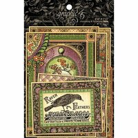 Graphic 45 - Rare Oddities Collection - Journaling and Ephemera Cards