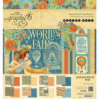 Graphic 45 - Worlds Fair Collection - 8 x 8 Paper Pad