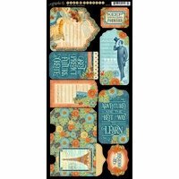 Graphic 45 - Worlds Fair Collection - Cardstock Tags and Pockets