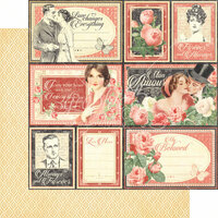 Graphic 45 - Mon Amour Collection - 12 x 12 Double Sided Paper - My Beloved