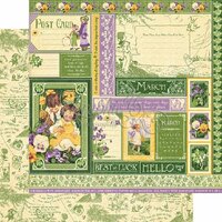 Graphic 45 - Childrens Hour Collection - 12 x 12 Double Sided Paper - March Collective