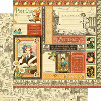 Graphic 45 - Childrens Hour Collection - 12 x 12 Double Sided Paper - September Collective