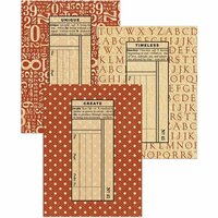 Graphic 45 - Staples Collection - Policy Envelopes - ATC - Red