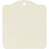 Graphic 45 - Staples Collection - Square Die Cut Tags - Ivory