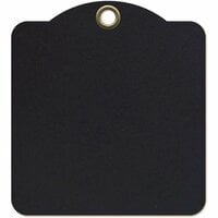 Graphic 45 - Staples Collection - Square Die Cut Tags - Black