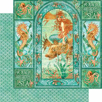 Graphic 45 - Voyage Beneath the Sea Collection - 12 x 12 Double Sided Paper - Voyage Beneath the Sea