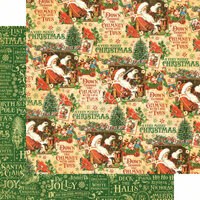 Graphic 45 - St Nicholas Collection - Christmas - 12 x 12 Double Sided Paper - Santa's Workshop