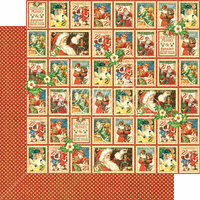 Graphic 45 - St Nicholas Collection - Christmas - 12 x 12 Double Sided Paper - Christmas Cheer