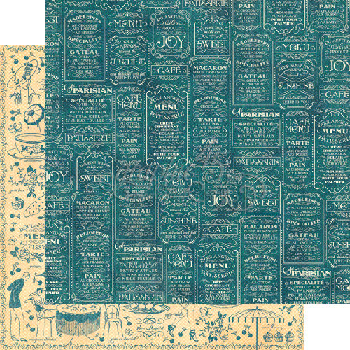 Graphic 45 - Cafe Parisian Collection - 12 x 12 Double Sided Paper - Bon Appetit