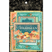 Graphic 45 - Cafe Parisian Collection - Ephemera Cards