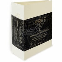 Graphic 45 - Staples Collection - Rectangle Tag and Pocket Album - Ivory