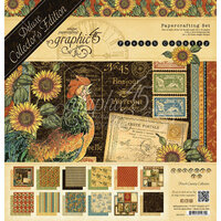 Graphic 45 - French Country Collection - Deluxe Collector's Edition - 12 x 12 Papercrafting Kit