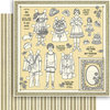 Graphic 45 - Penny's Paper Doll Family Collection - 12 x 12 Double Sided Paper - Color Your World