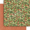 Graphic 45 - Winter Wonderland Collection - Christmas - 12 x 12 Double Sided Paper - Holly Berries