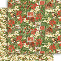 Graphic 45 - Winter Wonderland Collection - Christmas - 12 x 12 Double Sided Paper - Yule Post
