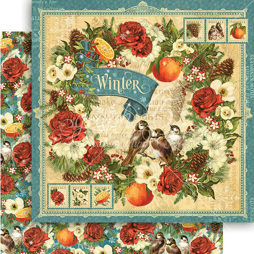 Graphic 45 - Seasons Collection - 12 x 12 Double Sided Paper - Winter