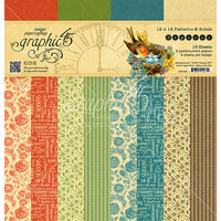 Graphic 45 - Seasons Collection - 12 x 12 Patterns and Solids Paper Pad