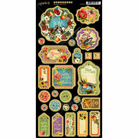 Graphic 45 - Seasons Collection - Die Cut Chipboard Tags