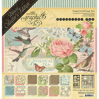 Graphic 45 - Botanical Tea Collection - Deluxe Collector's Edition - 12 x 12 Papercrafting Kit
