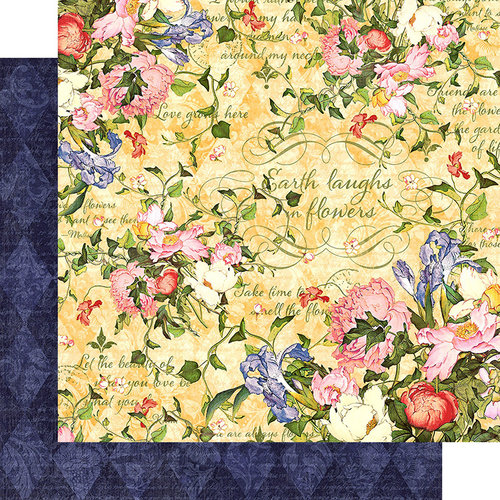 Graphic 45 - Floral Shoppe Collection - 12 x 12 Double Sided Paper - Sunlit Medley