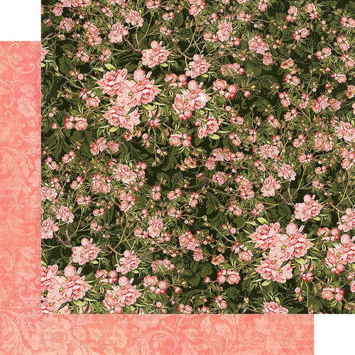 Graphic 45 - Floral Shoppe Collection - 12 x 12 Double Sided Paper - Verdant Blossoms
